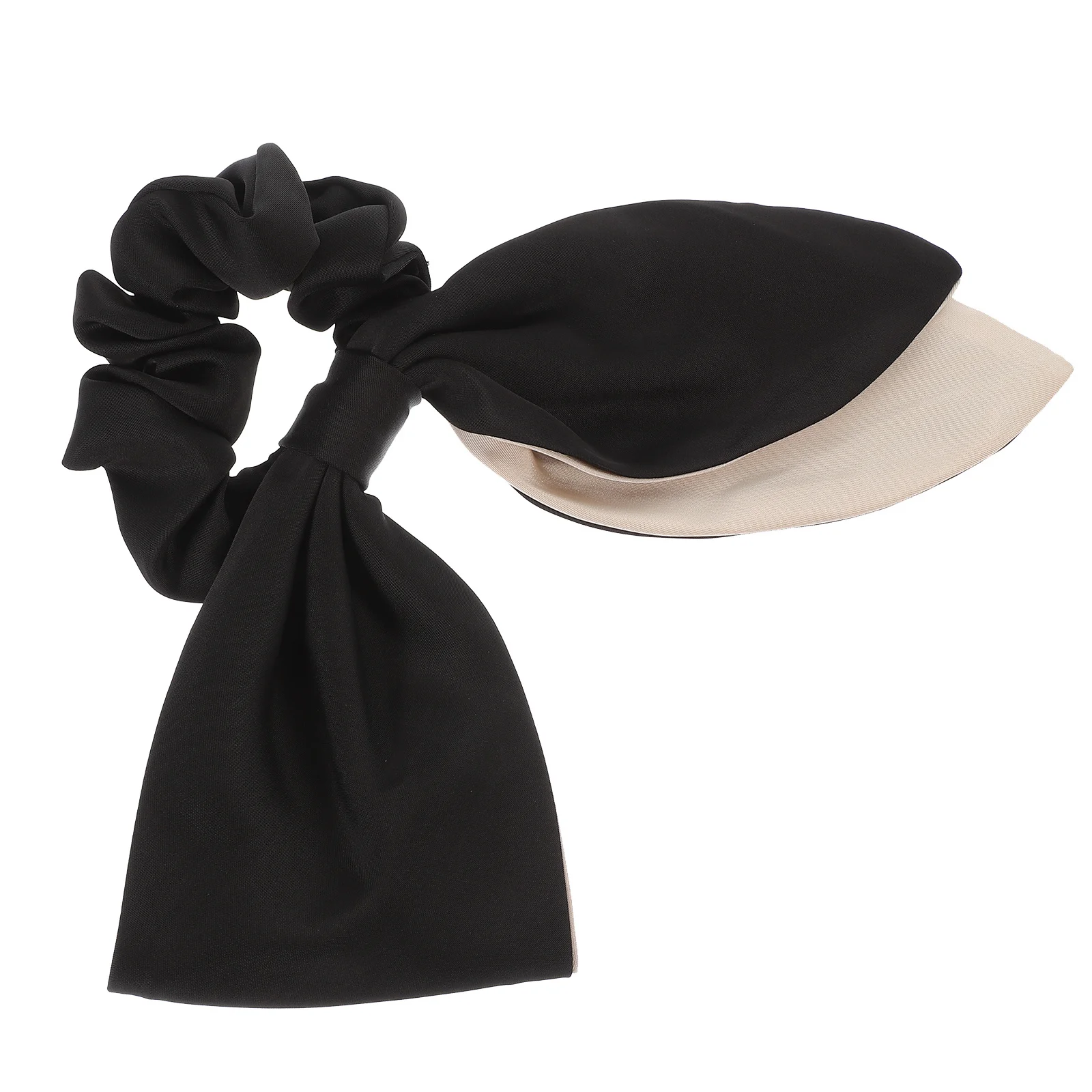 

Bow Headband Hair Bands Elastic Ponytail Holder Black Fabric Scrunchies Man