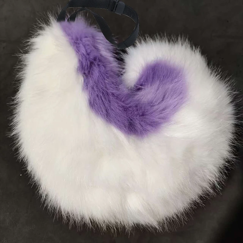 

Furry Big Curly Shiba Inu Tail Wolf Tail Fursuit Tail Girl Plush Faux Fur Wolf Tail Fancy Dress Anime Lolita Cosplay Accessories