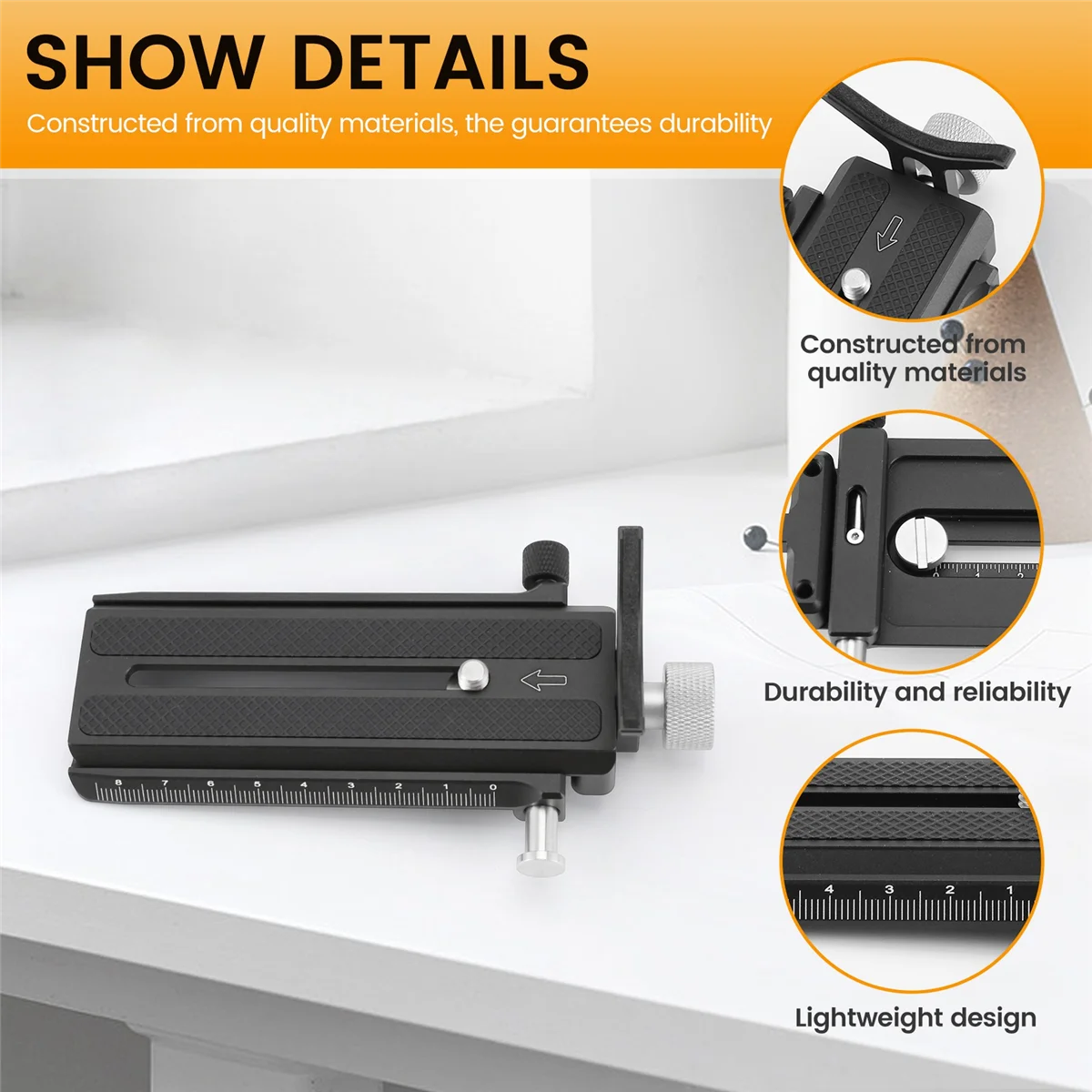 

ADEGBO-Improved Quick Release 1/4inch Mounting Plate