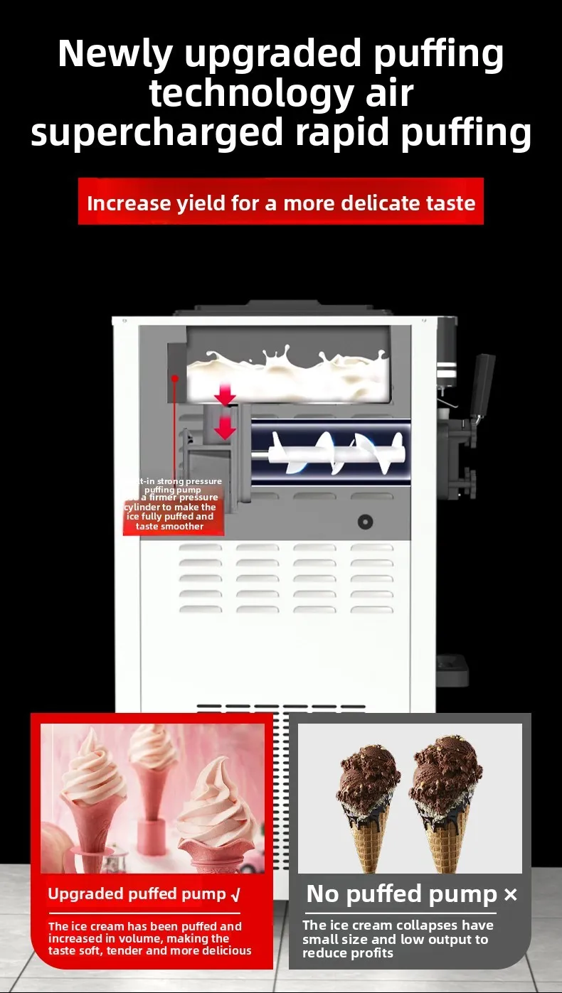 Macchina per il gelato ZML Macchina per il gelato automatica commerciale Macchina speciale per la produzione di gelato per cono di pelle dolce croccante