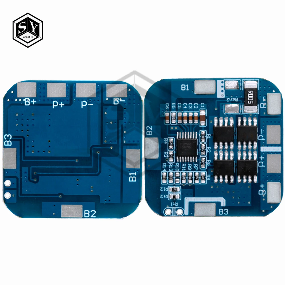 4S 12.8V 10A LiFePO4 Battery BMS Module with Balancing Overcharge/Over-discharge Protection for 18650