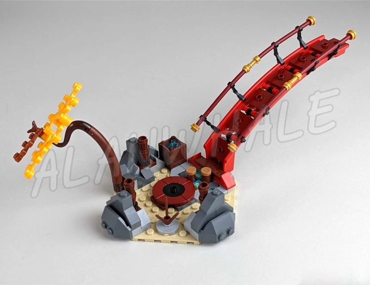 1394pcs Shinobi 3-tiered Dojo Temple Tearoom Workshop Rammer Vehicle Mech 82208 Building Blocks Toys Compatible With Model