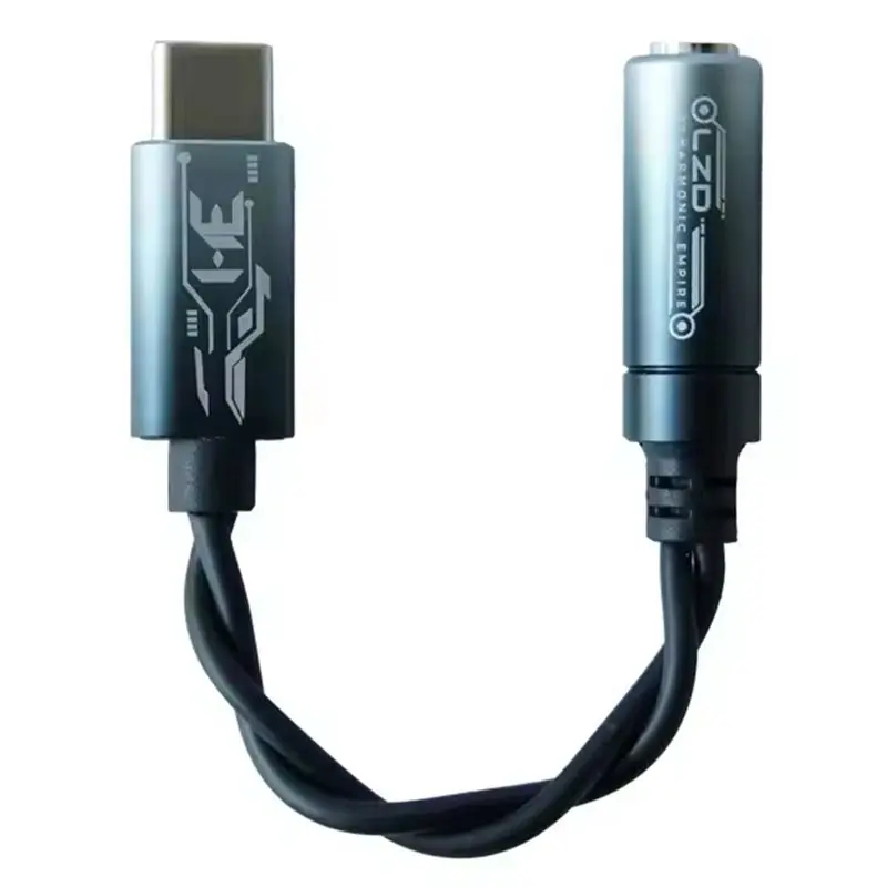 A73E-KT02F20 Headphone Amplifier Type-C To 3.5Mm Plug HIFI DAC Chip Featuring High-Purity Silver-Plated Copper Wires