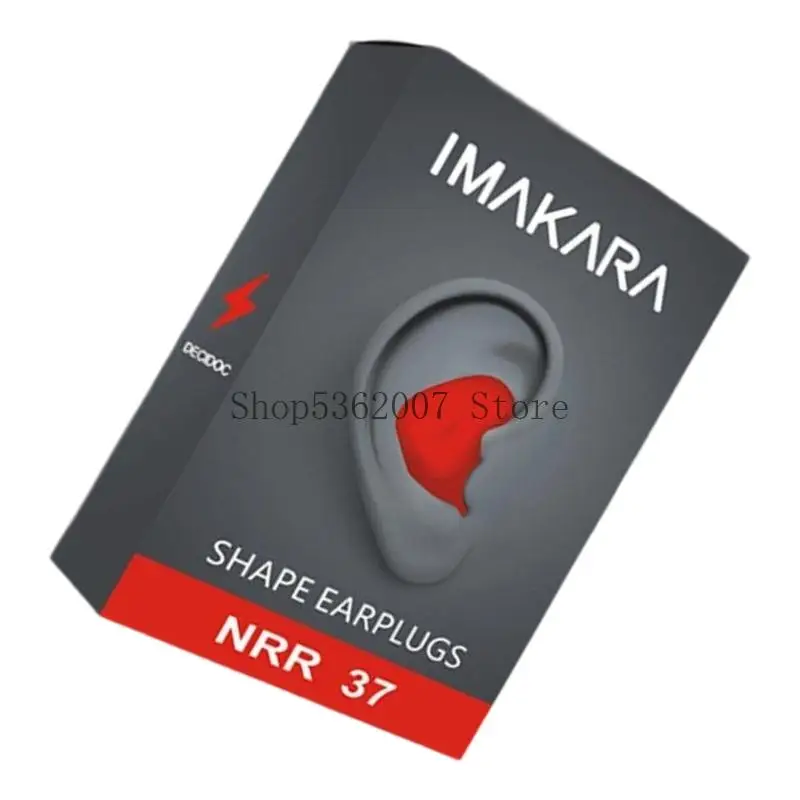 سدادات الأذن مريحة للضوضاء مريحة قابلة لإعادة الاستخدام في اللاتكس الناعمة مناسبة للنوم الهادئ والبيئة الهادئة 40JB