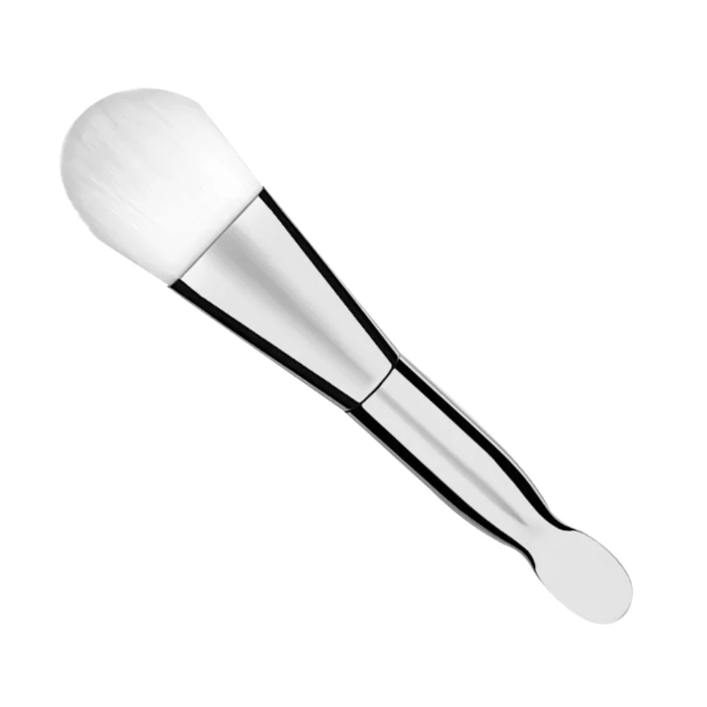 Brosse pour masque Facial, outil d'application faciale à Double tête, poignée lisse pour soins de la peau, sérum, maquillage Portable pour femmes
