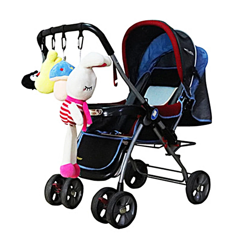 Gancho multiusos de Metal para cochecito de bebé, accesorios para carrito de compras, 2 piezas