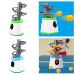 Brocca automatica per palline da Ping Pong portatile pallina da Ping Pong orbita Robot Pitching Machine per dispositivo da ginnastica regalo per bambini adulti