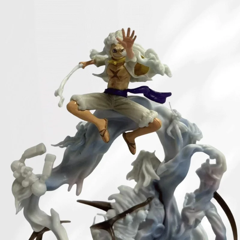 Gk G5 لوفي Lz الشمس الله التفاصيل تصور شخصيات كرتونية استيقظ مع الفاكهة الأساسية نموذج تمثال حلية جمع اللعب أ