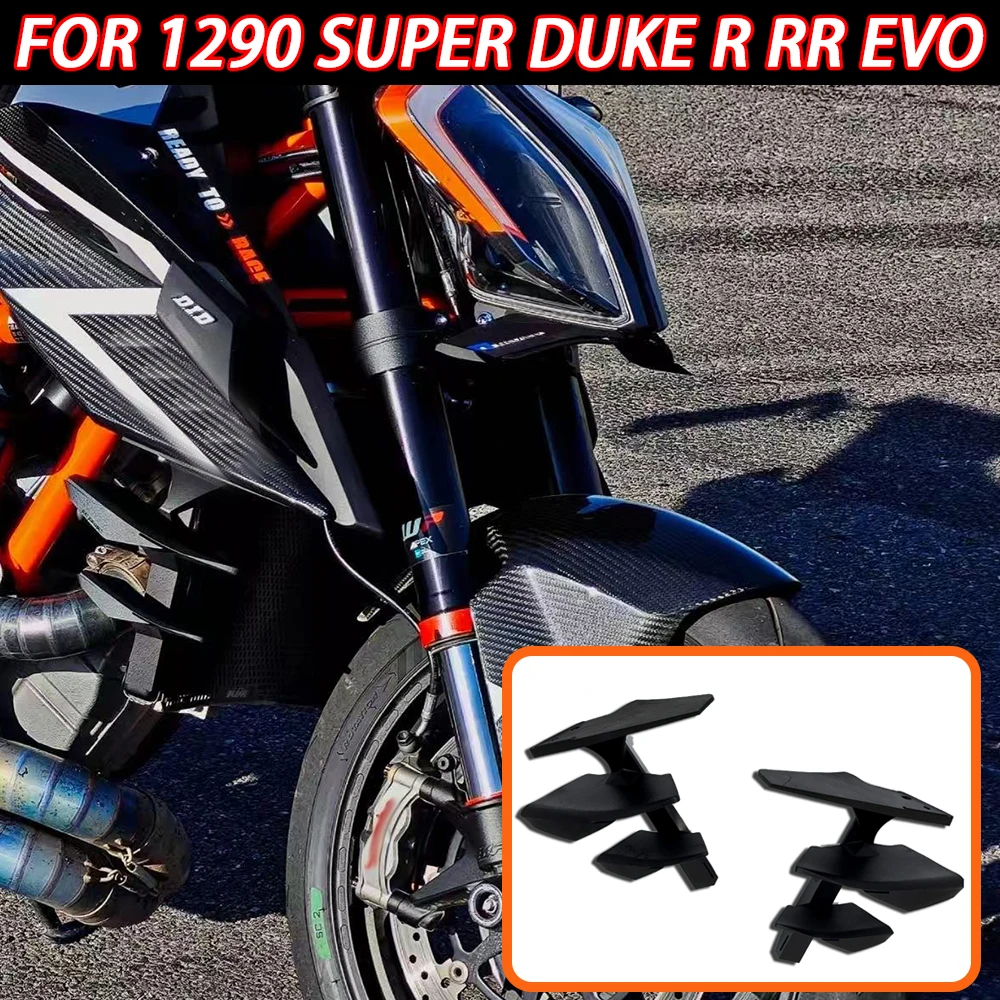 

For 1290 SUPER DUKE R RR EVO 21-24 Motorcycle Carbon Downforce Naked Frontal Spoilers Winglet Aerodynamic Wing Front Spoiler Kit