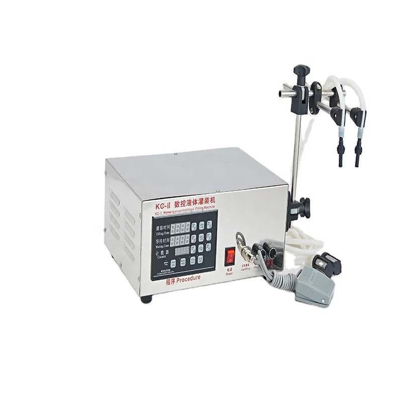 New DQ-280 II 2 Heads Processing Line Digital Soft Beverage Liquor Filling Machine