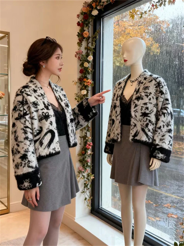 

Модный вязаный свитер «летучая мышь» с вышивкой, женский, весенний, новый трикотаж