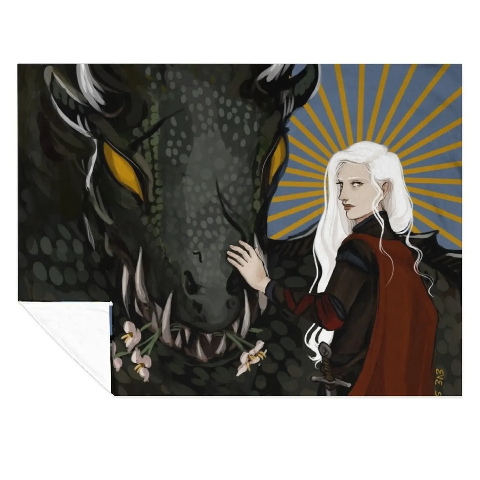 

Manon Blackbeak, Crochan Queen, and Abraxos Throw Blanket Thermal christmas gifts Luxury Thicken For Sofa Thin Blankets