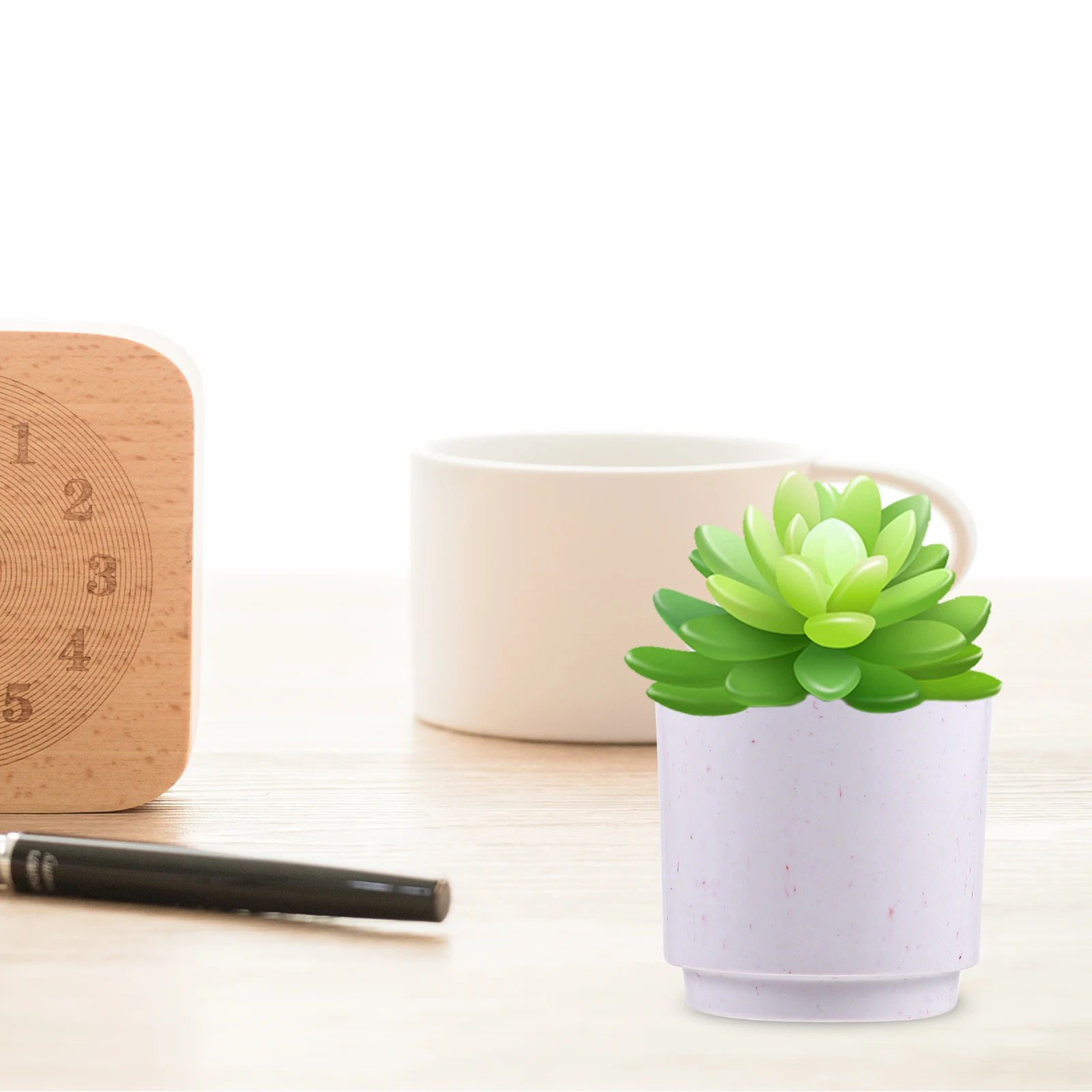 

3 Pcs Biodegradable Plant Pots Mini Flowerpot for Succulents Cacti Home Office Decor Balcony Breathable Planter Garden Supplies