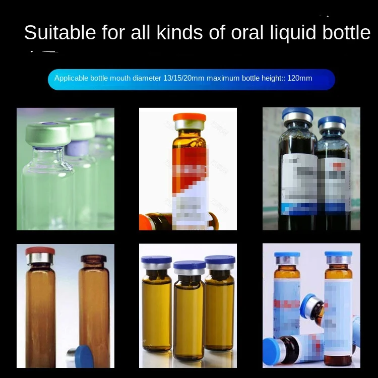 CHINCAN Fully Pneumatic Vial Bottle Small Perfume Bottle Capping Machine Semi-automatic Oral Liquid Sealing Machine