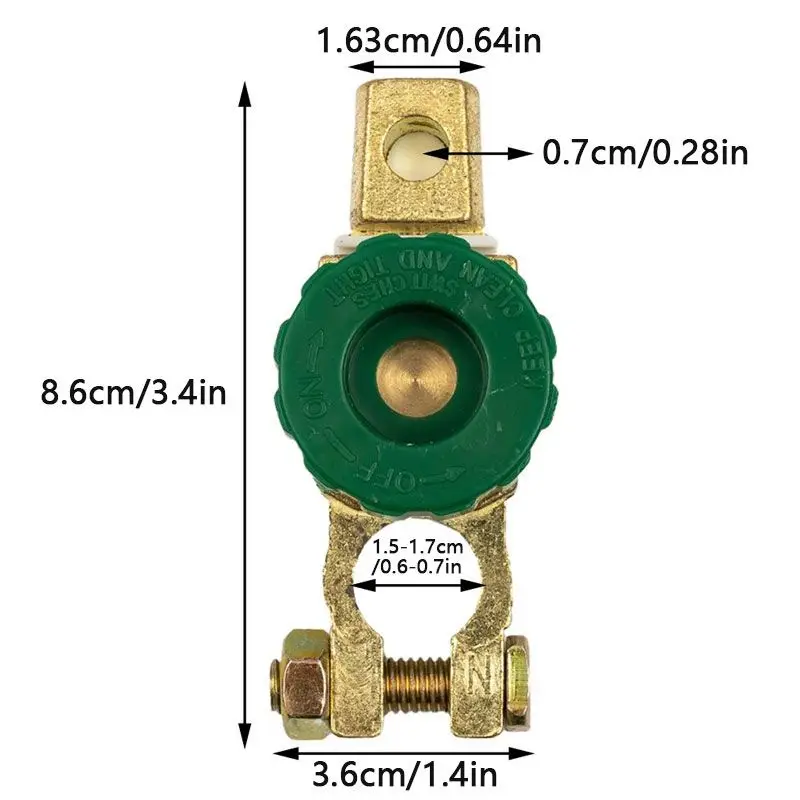 Car Battery Connector Knob Type Battery Switch Terminal Leakage Protection Quick Switch Battery Connector