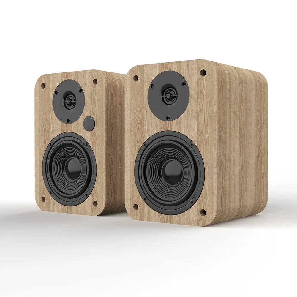 Pop 50W 2.0 Channel Wired Wireless Speakers For PC TV Support USB Optical AUX Bookshelf Shaped Bluetooth Speaker Home Theater Sy