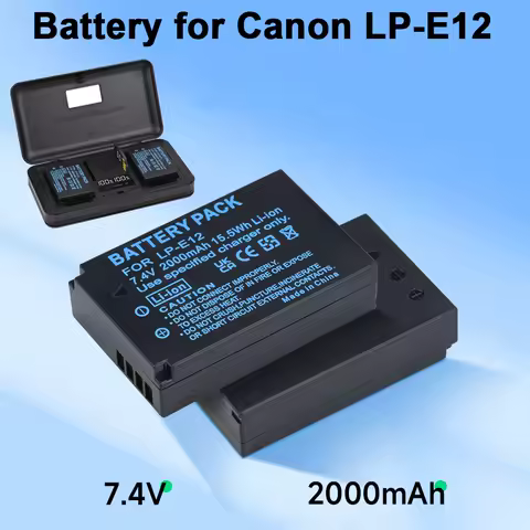 PALO LP-E12 LPE12 LP E12 Camera Battery For Canon EOS M10 EOS Rebel SL1 EOS 100 100D EOS M2 EOS M50 EOS Kiss X7 Replace battery