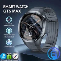 Nuevo Reloj Inteligente GT5 Pro 2026, Pantalla AMOLED HD de 1.53 Pulgadas, NFC, GPS, Llamadas Bluetooth, Monitoreo de Salud, para Hombres y Mujeres