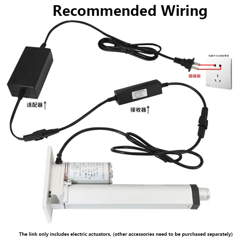شقة القاع المحرك الكهربائي السكتة الدماغية 350 مللي متر الحركة الخطية المحرك لمكتب رفع ، كراسي كرسي نافذة فتحت الباب DC12V 24 فولت #4