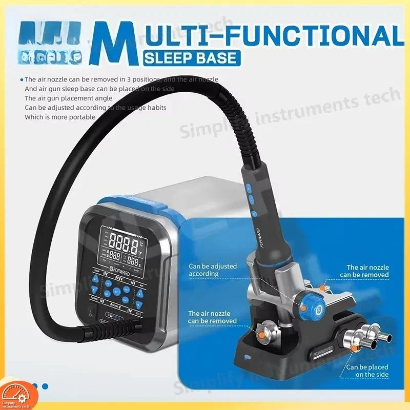 New Arrival Helical Wind Soldering Station Hot Air Gun for SMD BGA Rework Motherboard Repair Welding Heat Gun Electronic