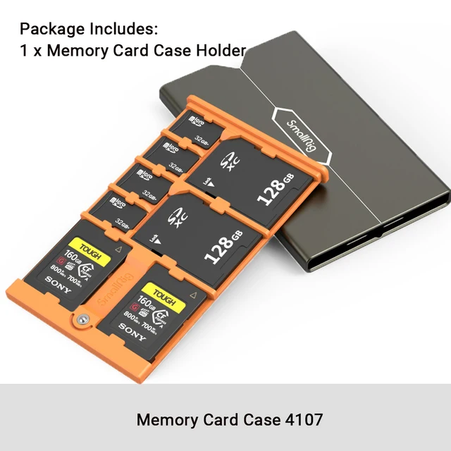 Smallrig Geheugenkaart Case Voor Sony Cfexpress Type-Een Kaarten Sd Kaarten Micro Sd Kaarten Voor Actie Camera Drones camera Rig -4107