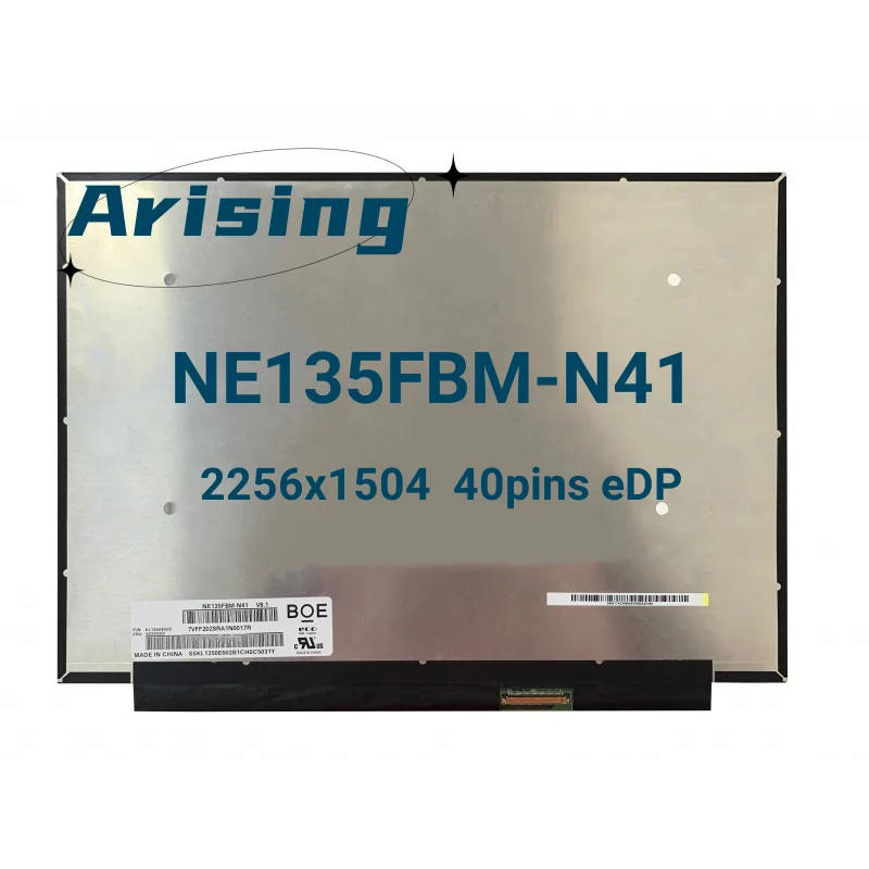 

13.5-inch Laptop LCD Screen NE135FBM-N41 For Acer Swift 3 SF313-52 SF313-53 N19H3 CP713 2256X1504 IPS Display Panel 40pins eDP