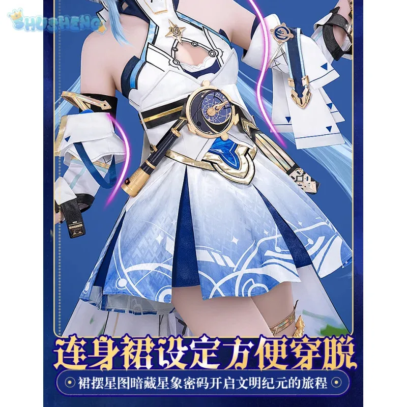 COSda @ Косплей @ Игра Honkai Impact 3 Griseo Косплей Костюм Хэллоуин Карнавал Великолепное Платье Аксессуары Реквизит Парик Униформа Женщина