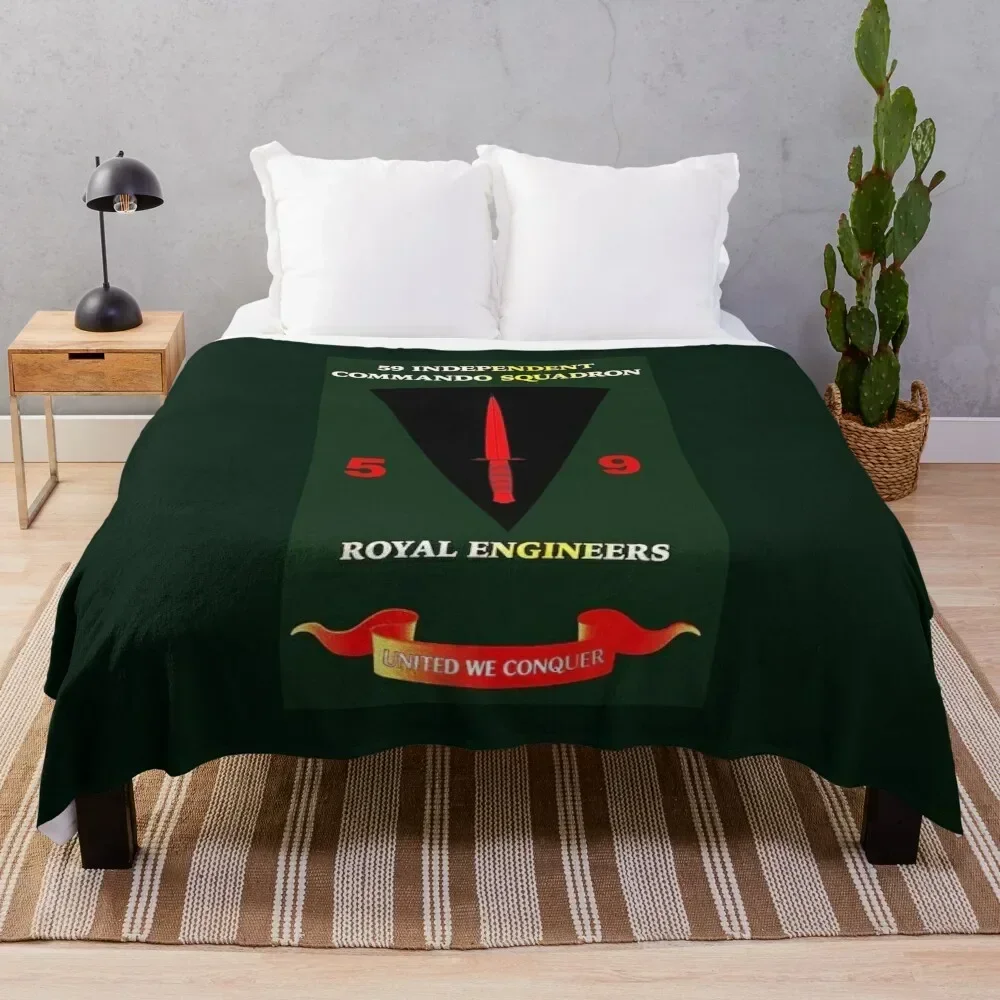 59 COMMANDO ROYAL ENGINEERS Throw Blanket Soft Bed covers Multi-Purpose Blankets