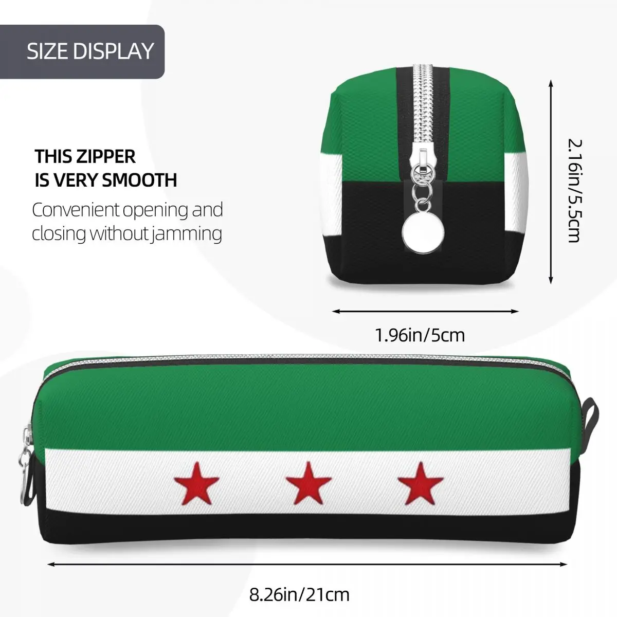 ซีเรียธงดินสอซีเรียอาหรับ Republic ปากกากระเป๋าสําหรับนักเรียนขนาดใหญ่ Office ของขวัญดินสอกระเป๋า