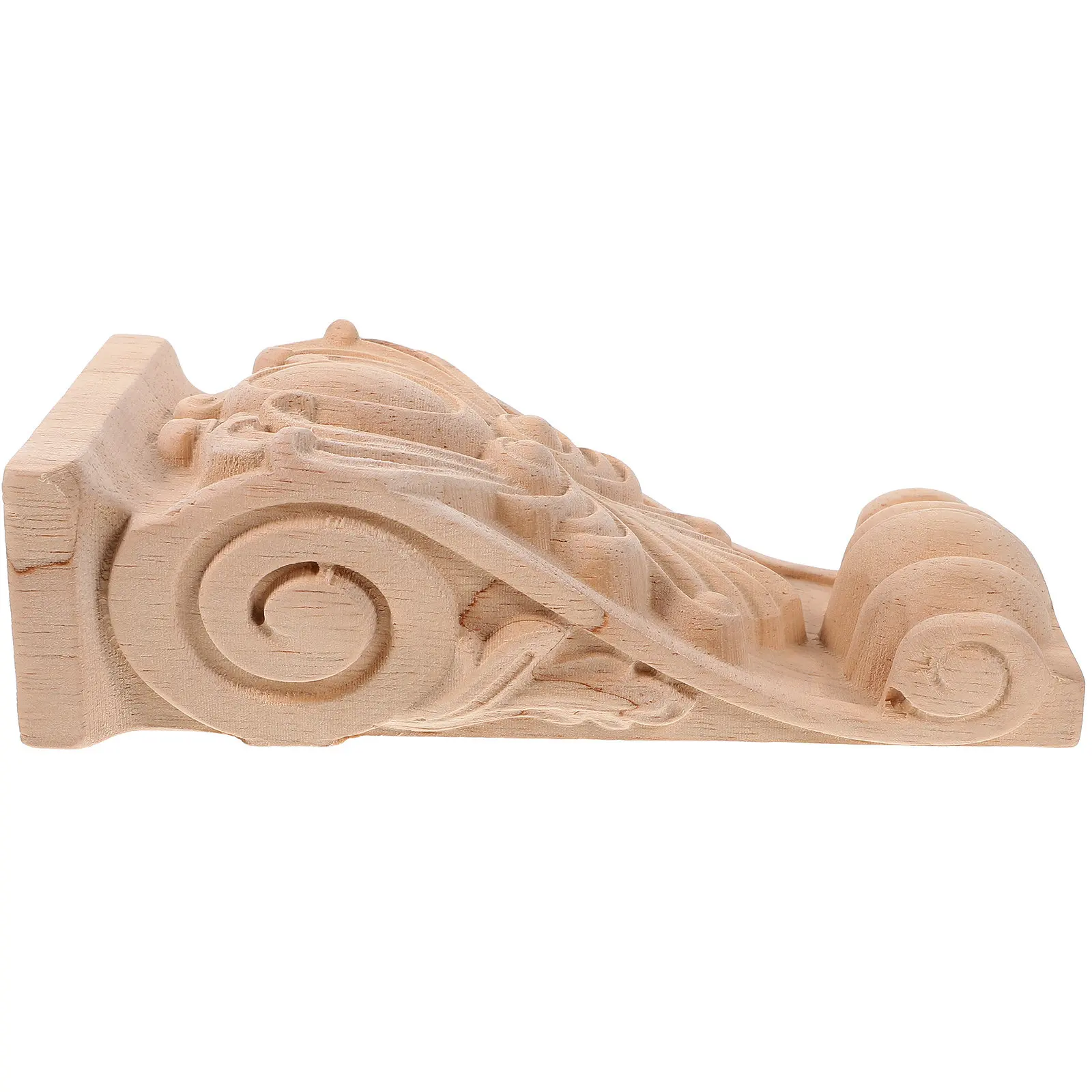 Carved Wood Corbel European Style Rustic Decorative Wooden Corbel Small Wood Corbels for Villa Decoration Home Craft
