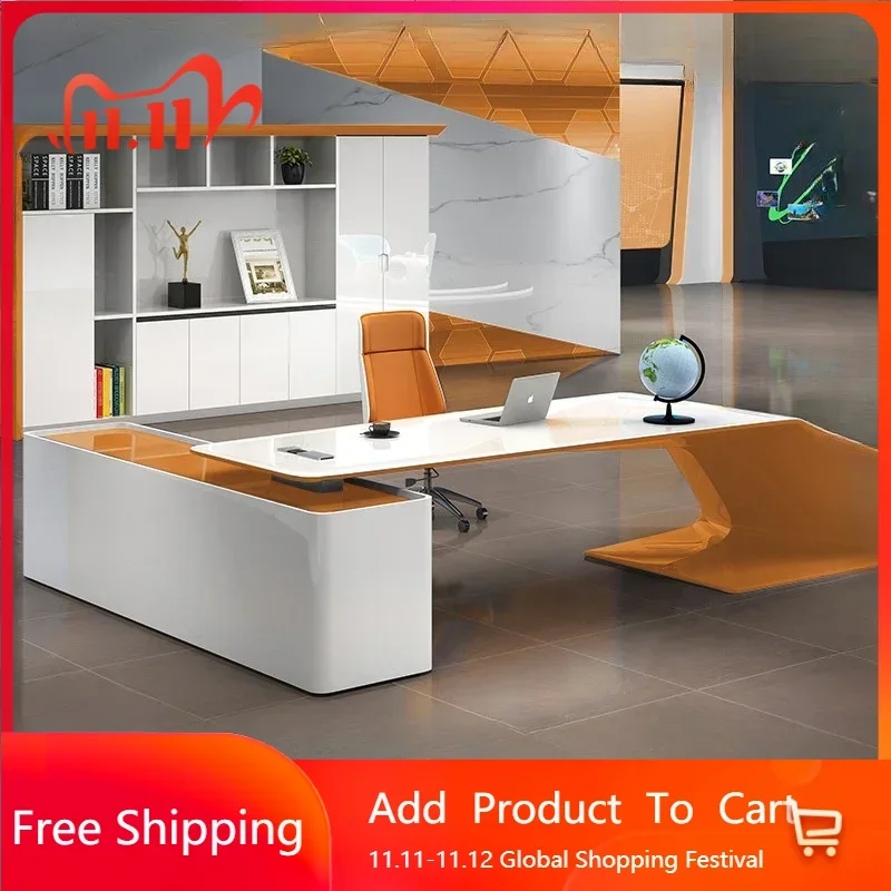 

Luxury Conference Office Desk Organizer Standing Modern Customized Computer Desks Reception Cute Escritorio Oficina Furniture