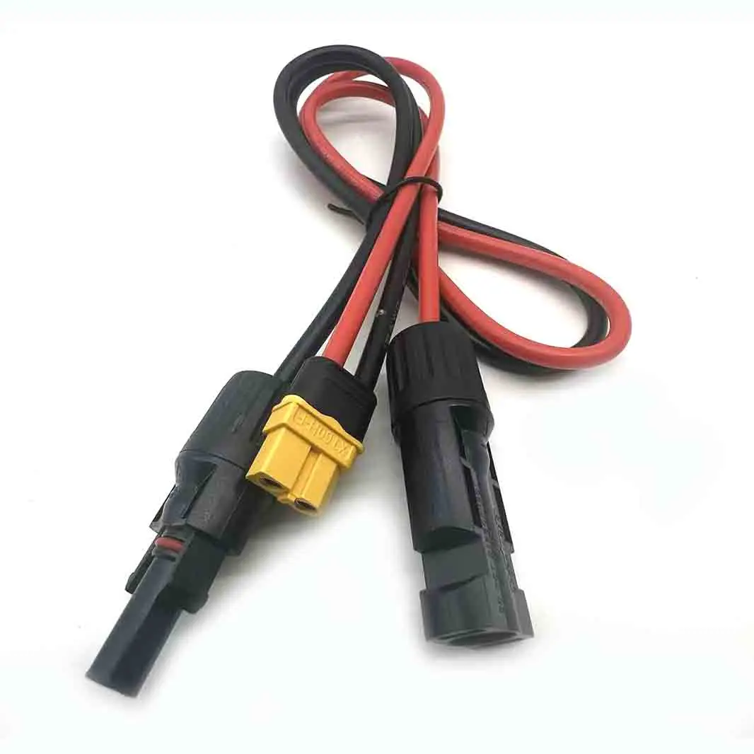 Solar Charge Cable XT60 Female Adapter to Solar Panel Connector 12AWG  Extension Wire For Portable Power Station Solar Generator image 6