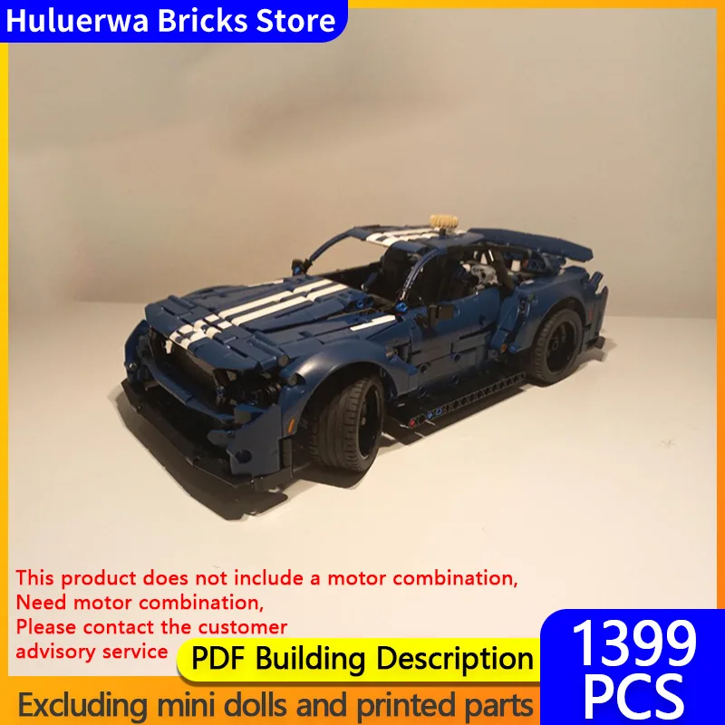 

Модель скоростного гоночного автомобиля MOC, строительные кирпичи, Mustang Hypercar, модульная технология, подарки, праздник, сборка, детские игрушки, костюм