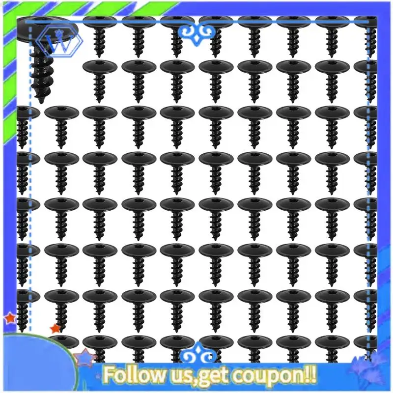 M46K-100Pcs Car Engine Under Cover Splash Guard Self-Tapping Screws 5Mm N90974701 For - A4 A3 A5 A6 A7 A8 Q5 Golf Passat