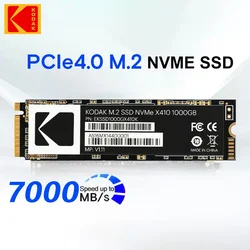 KODAK Originale X410 M.2 2280 SSD 2TB 1TB 512GB PCIe Gen 4x4 NVME Unità a stato solido interna Unità di archiviazione 3D Disco rigido per PC