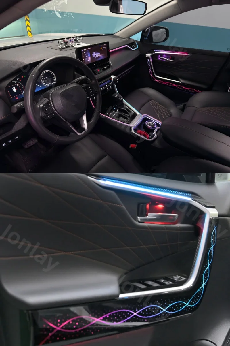 For RAV4 Mk5 Across Ambient Light 2019-2025 LHD RHD LED Atmosphere Mood Lighting Backlight Accessories Decoration Lamps