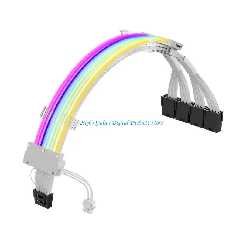 U2JE 16AWG RECHED Высокий ток -кабель Synchronous Cable 12+4PIN ATX3.0