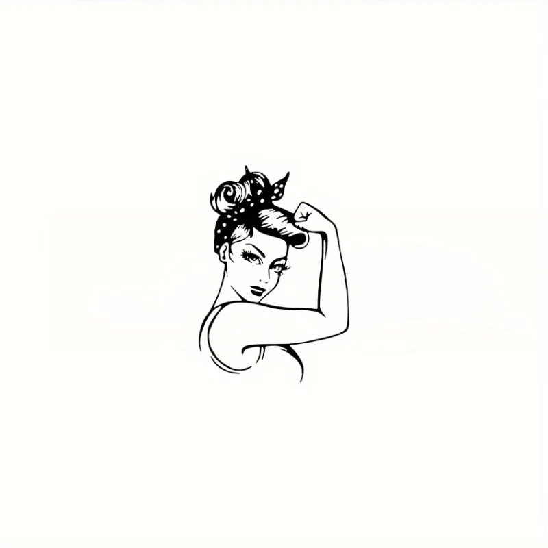 

Виниловая наклейка Strength Rosie Rivet Strongwoman, наклейка для ноутбука и грузовика