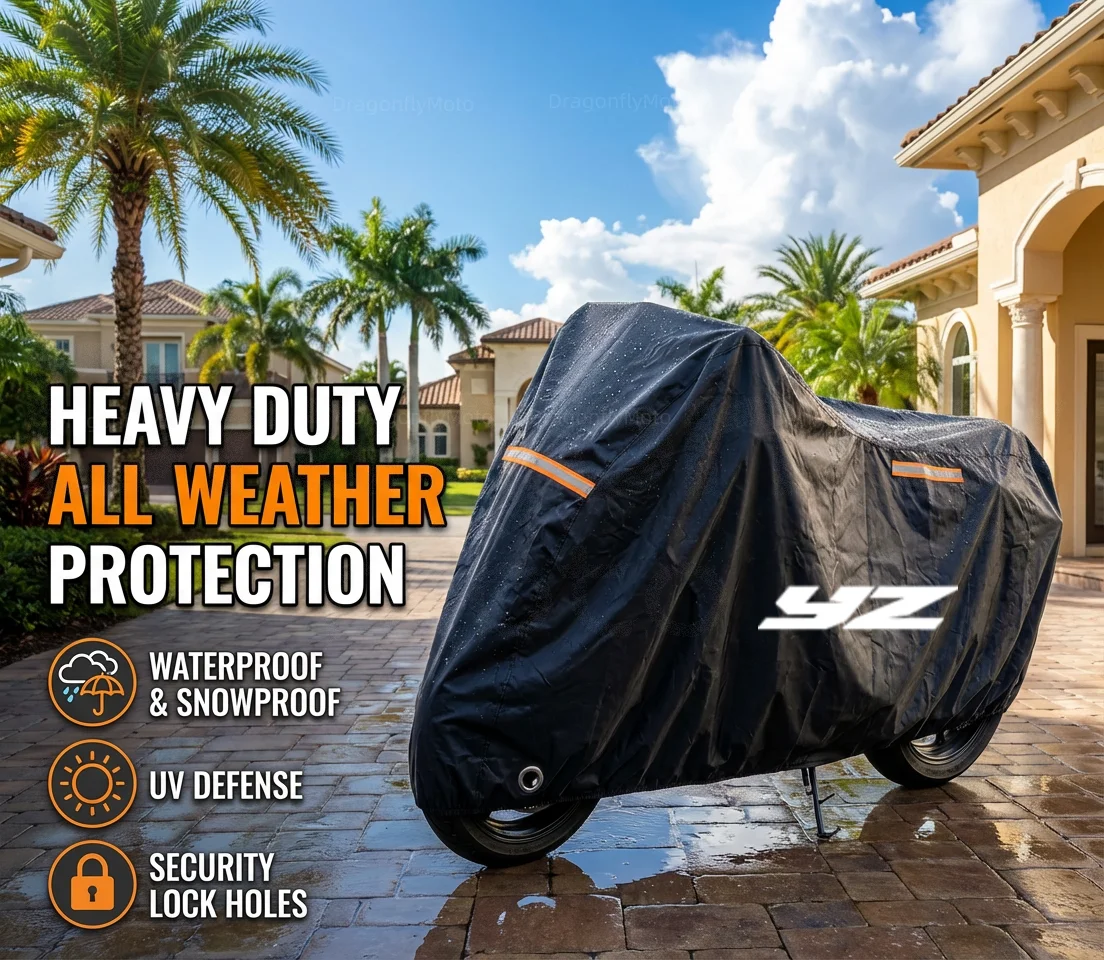 

For YAMAHA YZ 125 250F 250FX 450F 450FX 250 450 F FX 190T Waterproof Motorcycle Covers Motors Dust Rain Snow UV Protector Cover