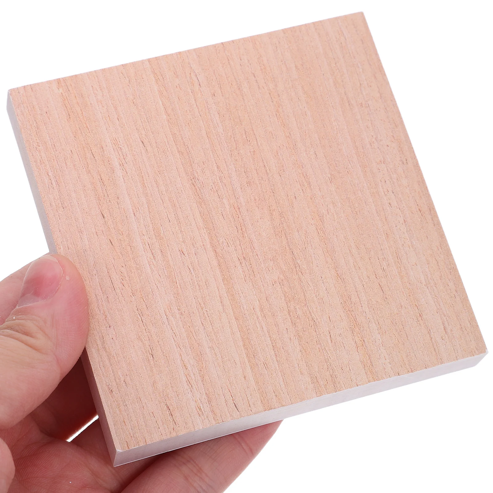 

100 Sheets Wood Grain Stickers Post Pads Memo Reminders Message Paper Adhesive Mini Office