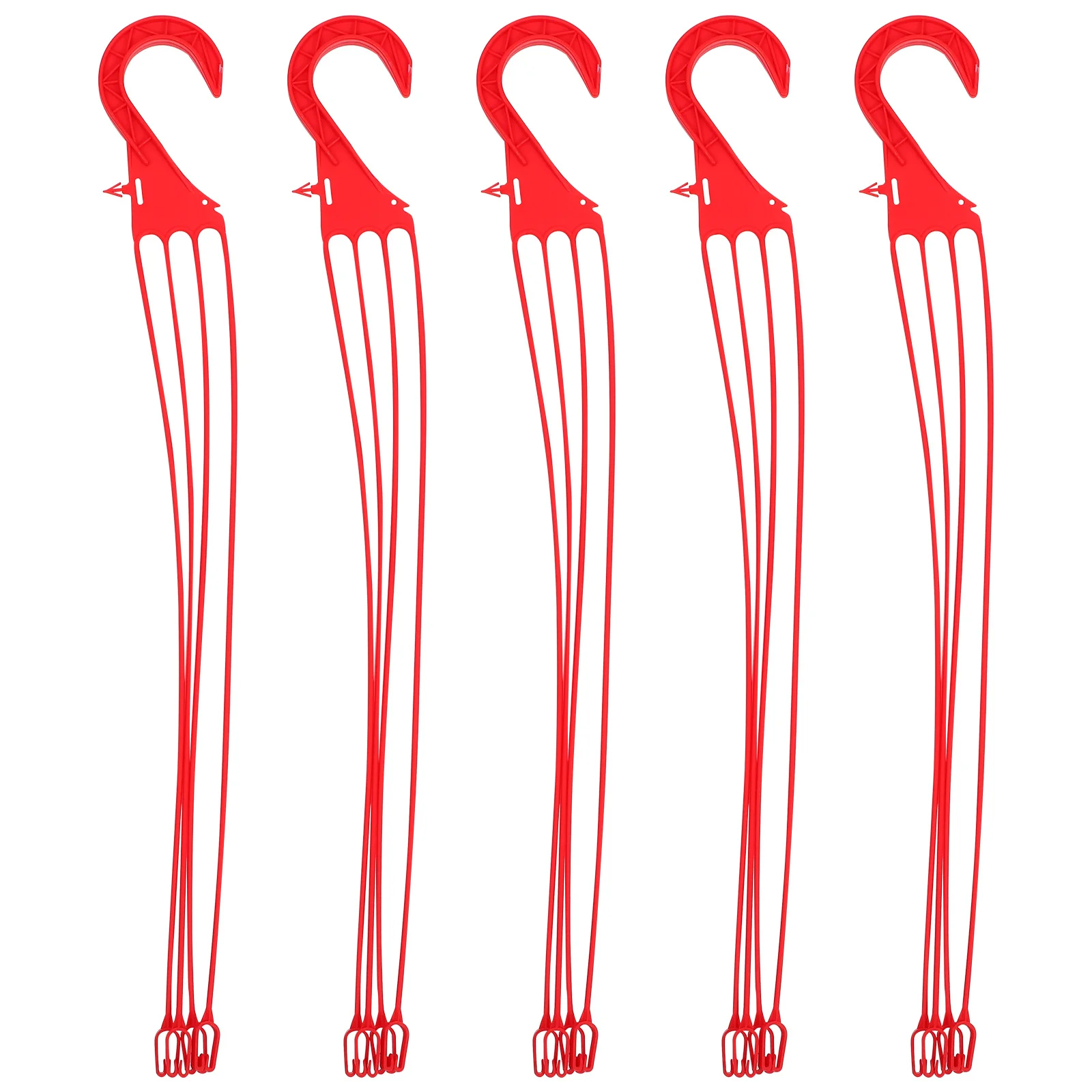 

5 PCS Flower Pot Hook Hanging Planter Holder Garden Hanger Basket Hooks for on Plastic