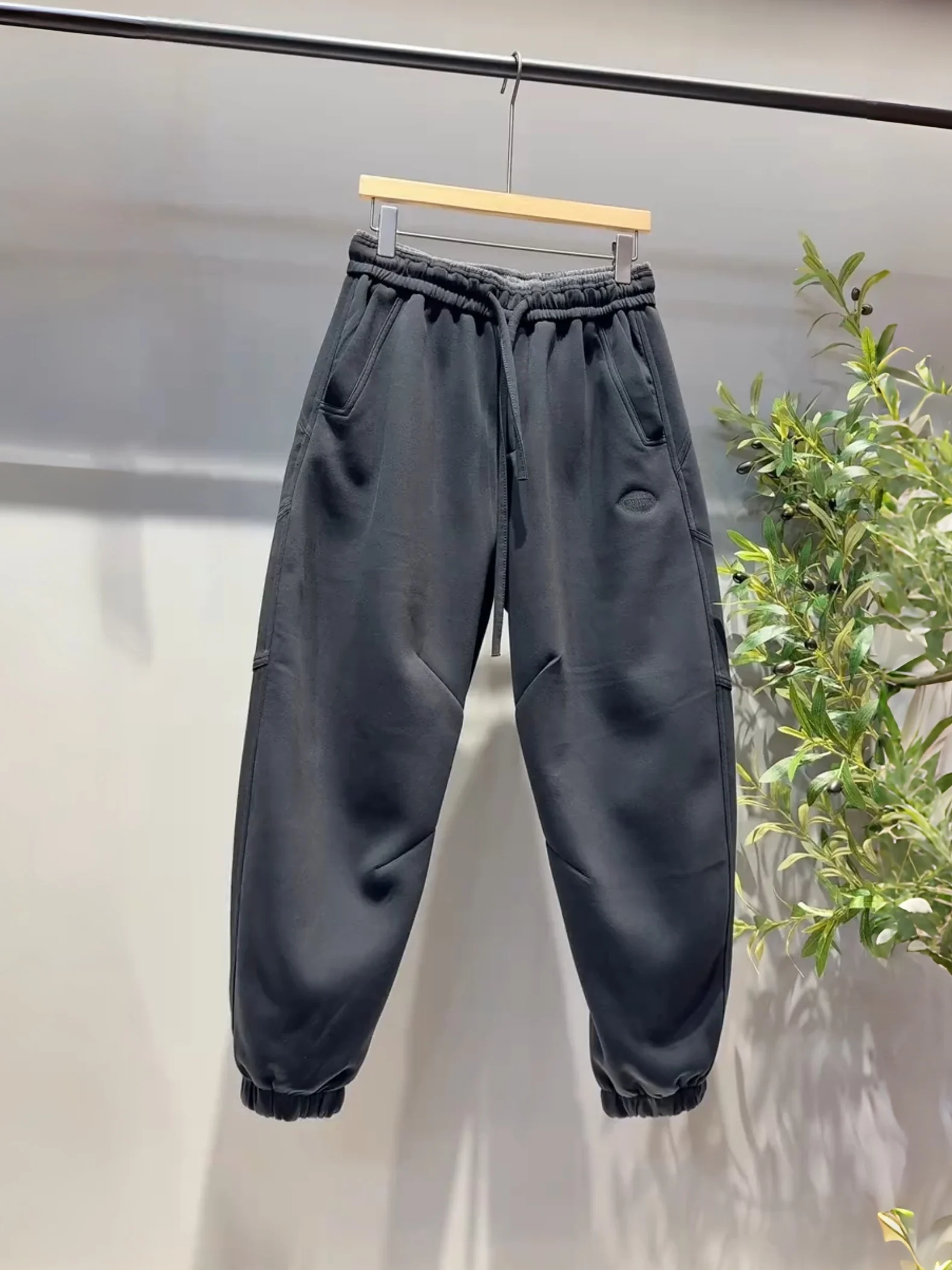 

Men's Fce Lined Loose Fit Casual Pants Autumn Winter New Sle Warm Trousers Harlan Sweatpants Casual Loose Sports Pants