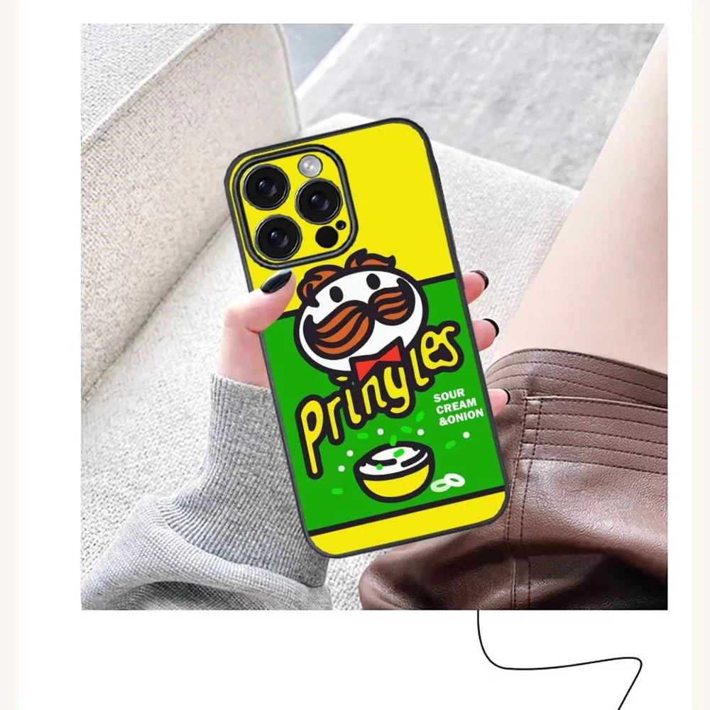 snack P-pringles Phone Case For iPhone 16 15 14 13 12 11 PRO MAX PLUS Mini TPU Soft to Skin-friendly case