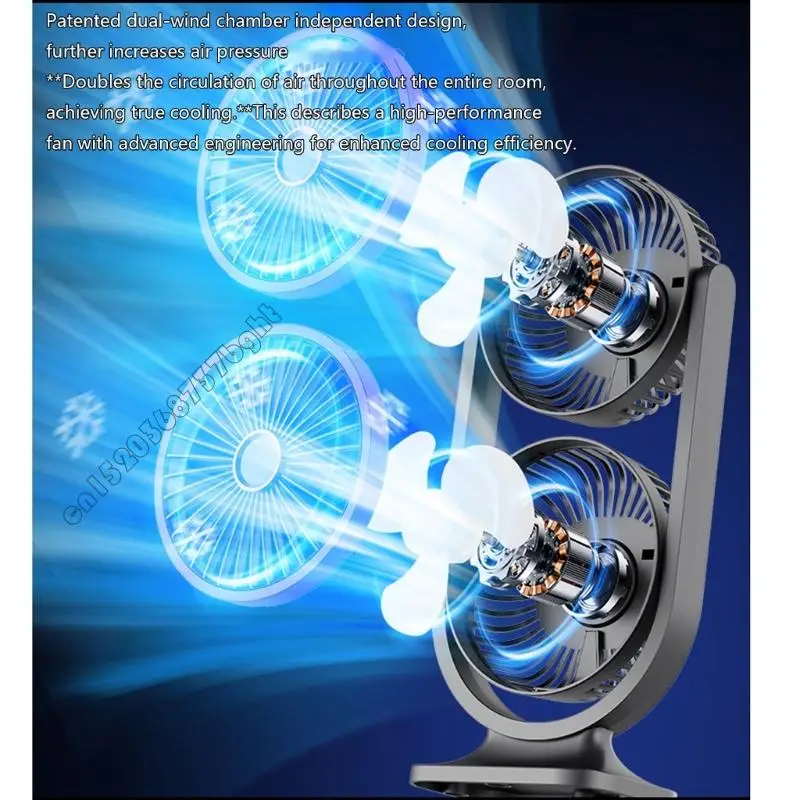 

USB Rechargable Table Device Устройство охлаждения вентилятора Портативный вентилятор с двойной головкой для домашней школы на