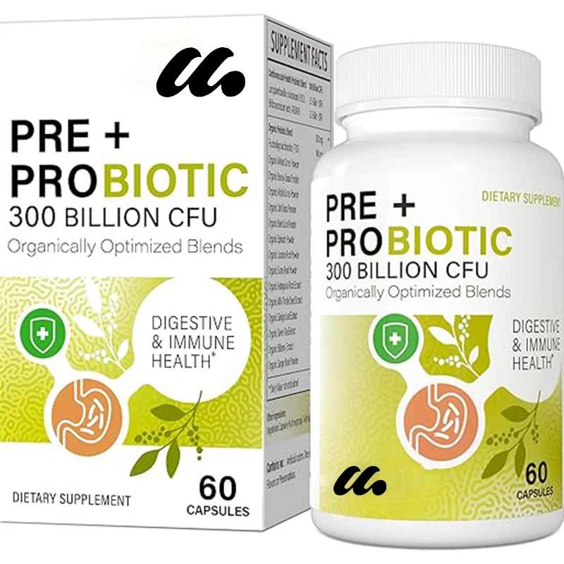 

Male and female probiotics, daily probiotics promote digestive health, immunity, intestinal health, and bloating