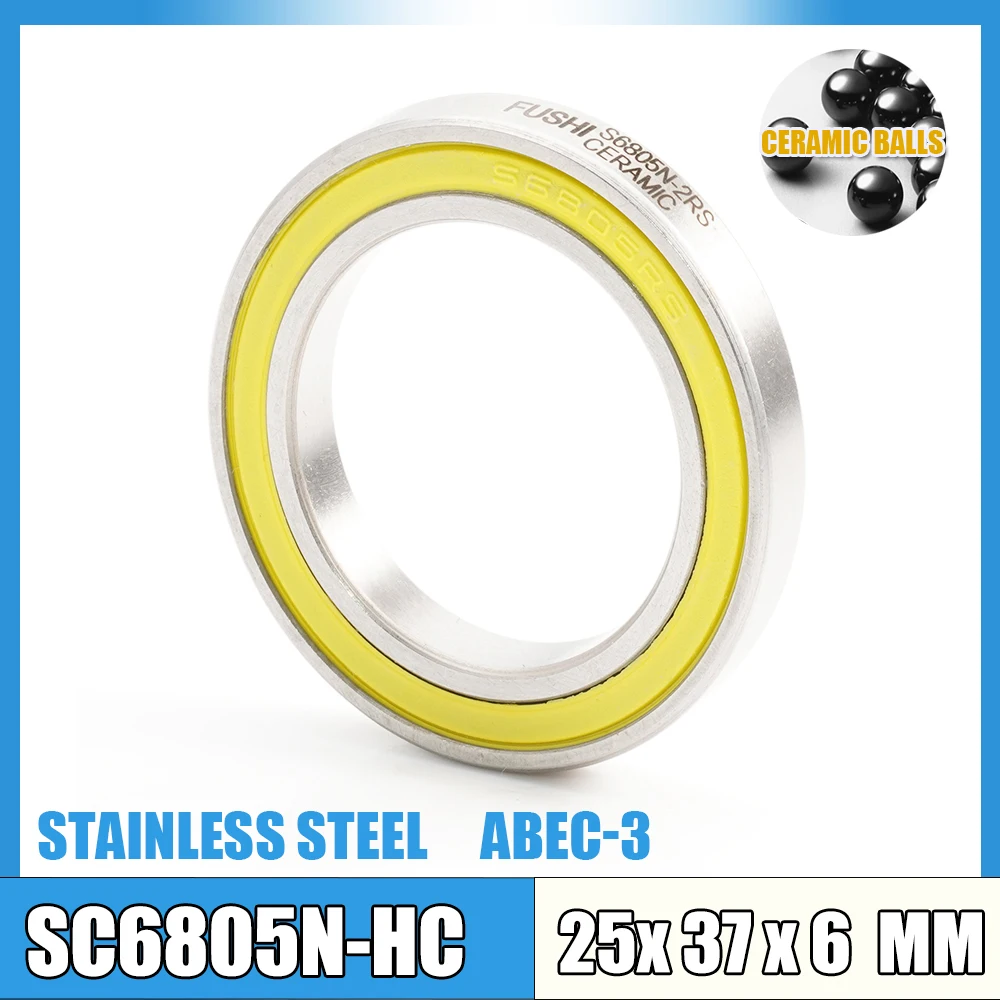 1 قطعة محامل قوس سفلي 6805RS 6806RS MR2437RS 6805N R12RS دراجة الهجين كرات سيراميك إصلاح أجزاء ل دراجة الطريق الجبلية 2RS #4