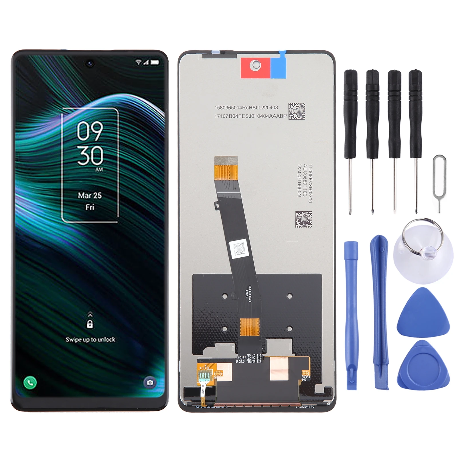 tcl-stylus-5g-t779w用lcdスクリーン、デジタイザー付きフルアセンブリ