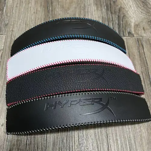 Imagen 1 del producto Diadema de cuero Original para HyperX, almohadillas plateadas de repuesto para auriculares, para HyperX, CAN, Alpha, Alpha, S, Could II, Could Core