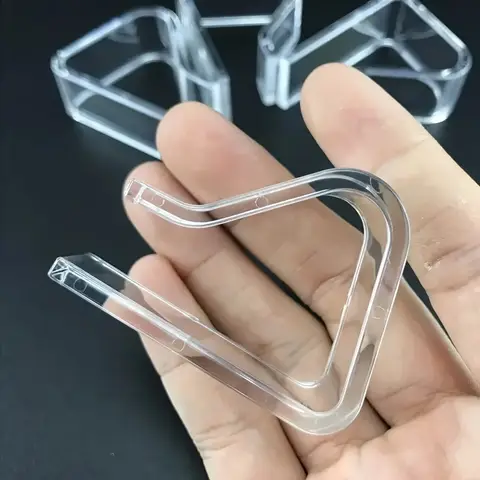 8pcs/16pcs Clear Plastic Tablecloth Clips Transparent Indoor Outdoor Tablecloth Hold down Clips for Fixture
