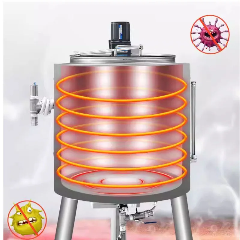 Milk Pasteurizer Machine 10L Commercial Stainless Steel Rice Wine/ Fruit Wine Pasteurization Machine PID Temperature Control